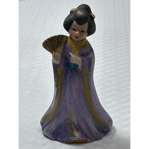 Vintage‎ JSNY Ceramic Bell Japanese Geisha Girl Taiwan